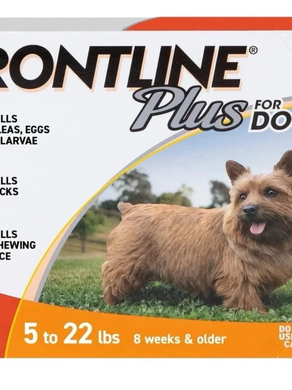 FRONTLINE Plus for 5 to 22 Pounds Dogs - 6 Doses